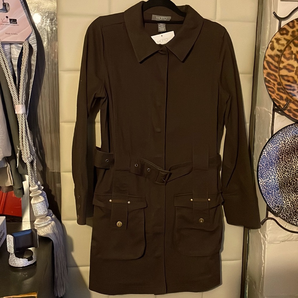 New Motto belted trenchcoat, size small
